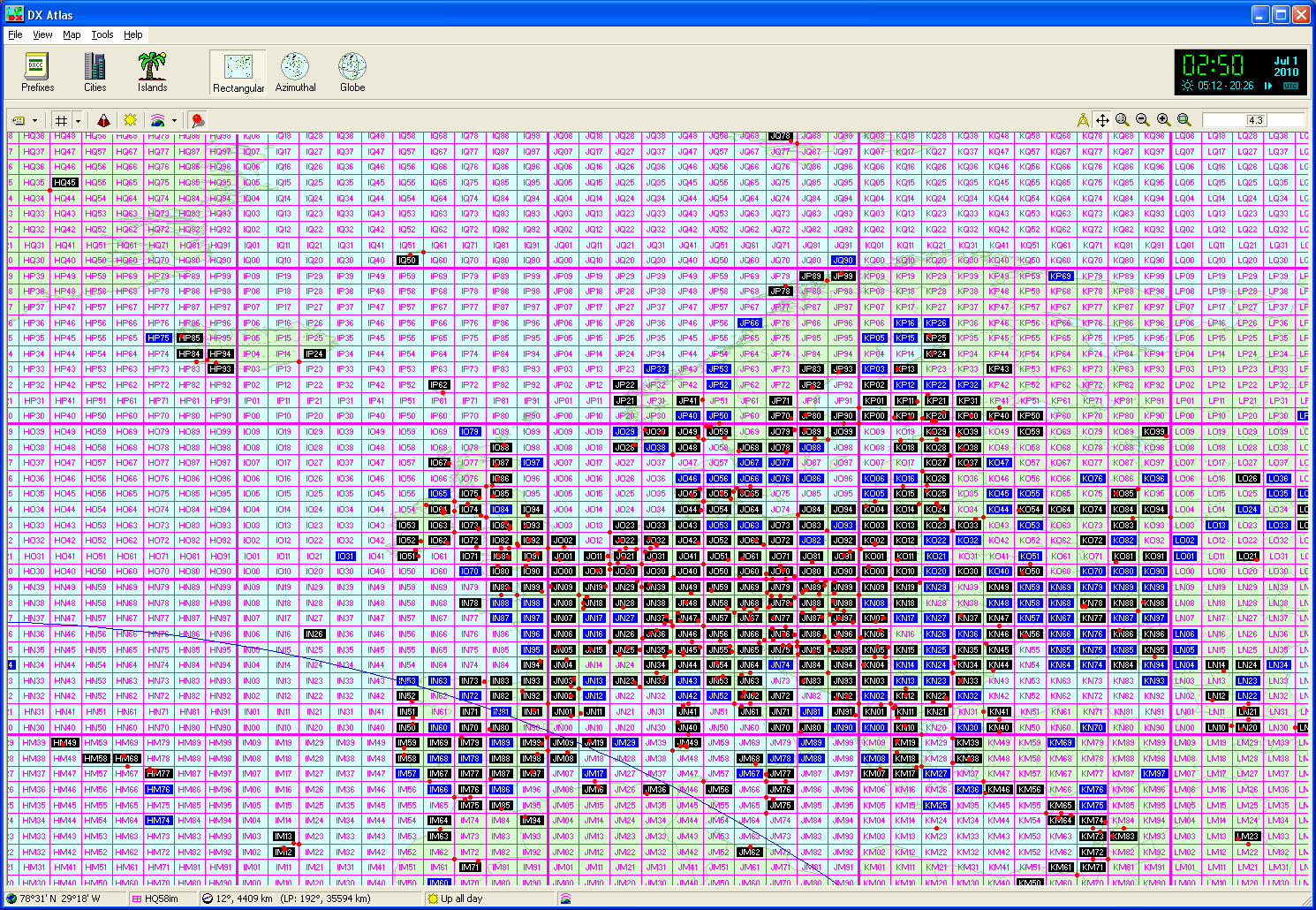 Arrl Grid Square Map Locator squares mapping QRZ Forums